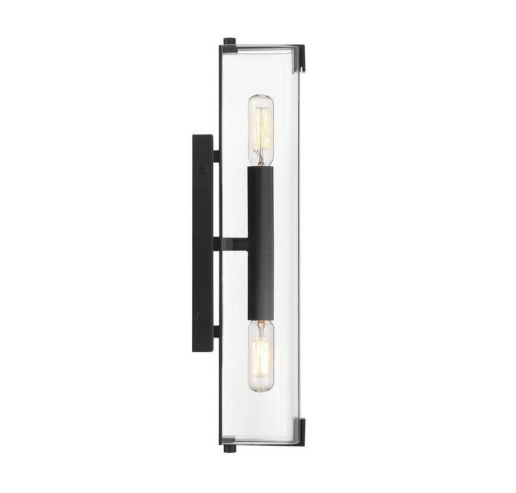 Savoy House 9-9771-2-89 Two Light Wall Sconce, Matte Black