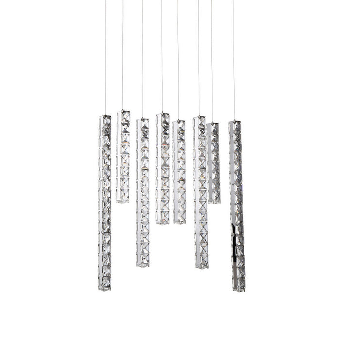 Zeev Lighting CD10107-LED-CH-D LED Chandelier, Chrome