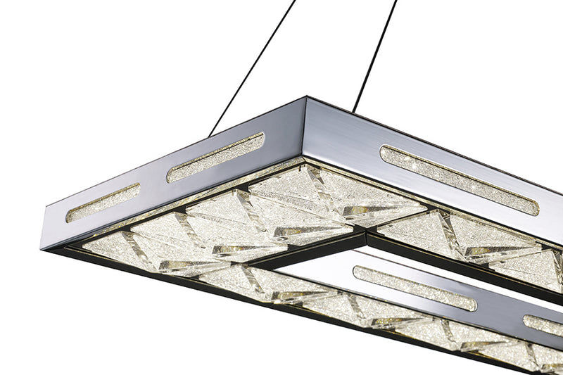 Zeev Lighting CD10143-LED-CH LED Chandelier, Chrome