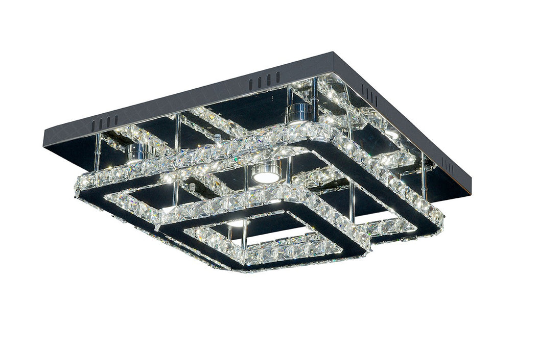 Zeev Lighting FM60021-LED-CH-D LED Flush Mount, Chrome