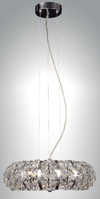 Zeev Lighting P30022-8-CH Eight Light Pendant, Chrome