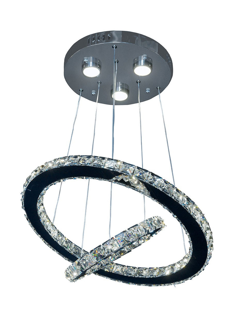 Zeev Lighting CD10130-LED-CH-D LED Chandelier, Chrome