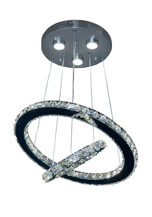 Zeev Lighting CD10130-LED-CH-D LED Chandelier, Chrome