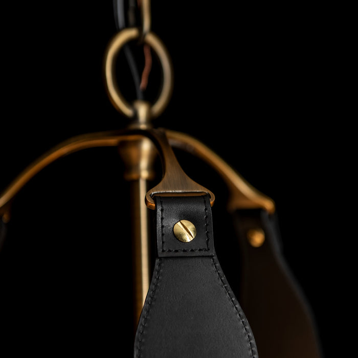 Hubbardton Forge 104070-SKT-27-LK-SF2208 Three Light Pendant, Antique Brass