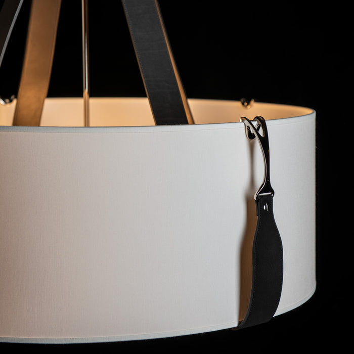 Hubbardton Forge 104072-SKT-24-LK-SF2812 Four Light Pendant, Polished Nickel