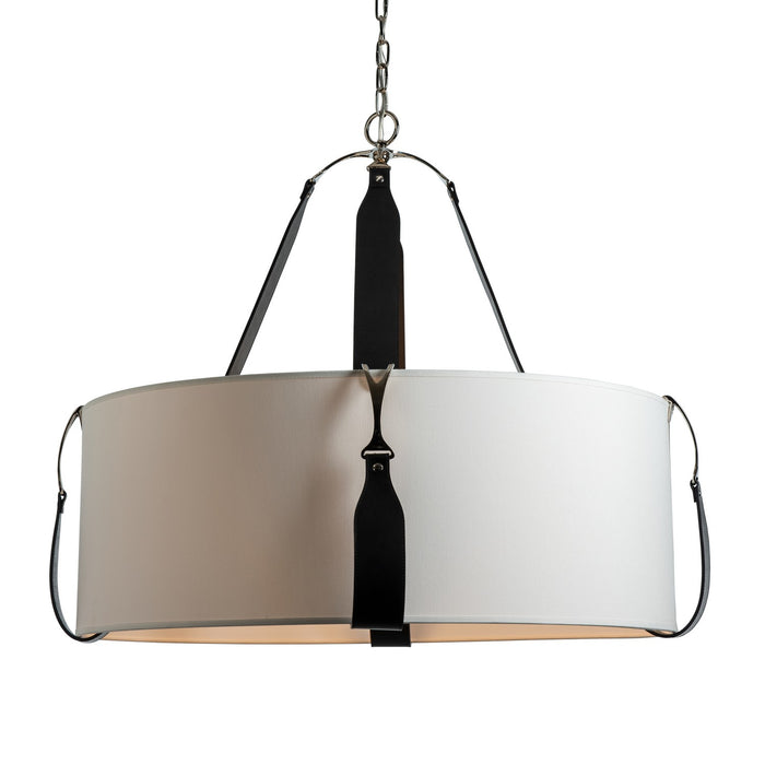 Hubbardton Forge 104072-SKT-24-LK-SF2812 Four Light Pendant, Polished Nickel