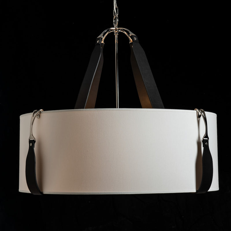 Hubbardton Forge 104072-SKT-24-LK-SF2812 Four Light Pendant, Polished Nickel
