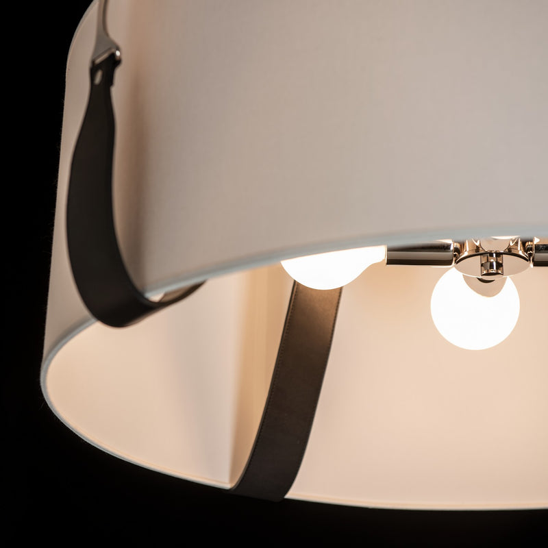 Hubbardton Forge 104072-SKT-24-LK-SF2812 Four Light Pendant, Polished Nickel