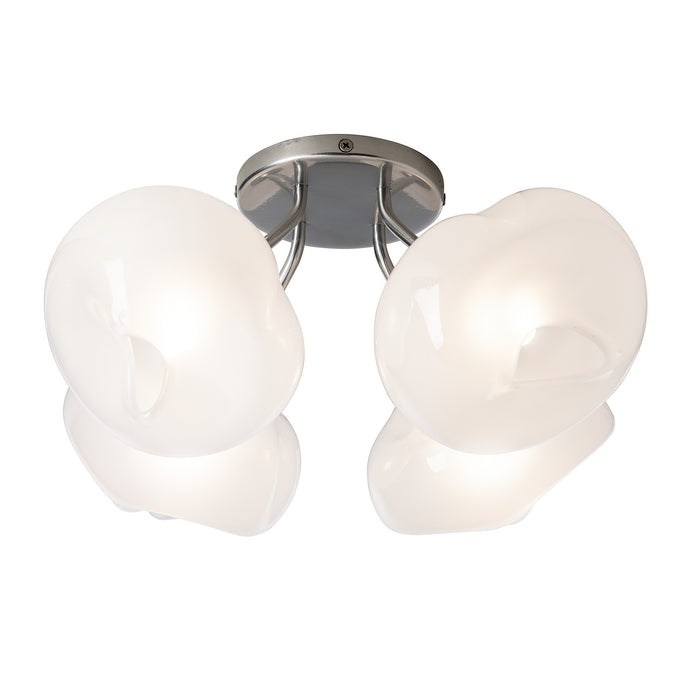 Hubbardton Forge 121370-SKT-85-FD0710 Four Light Semi-Flush Mount, Sterling