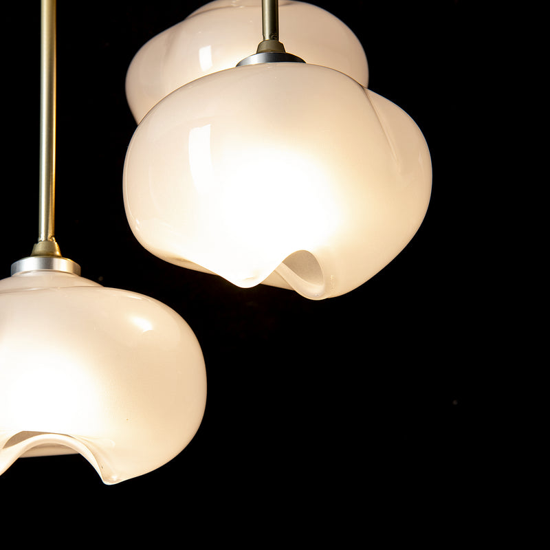 Hubbardton Forge 121373-SKT-86-FD0710 Three Light Semi-Flush Mount, Modern Brass