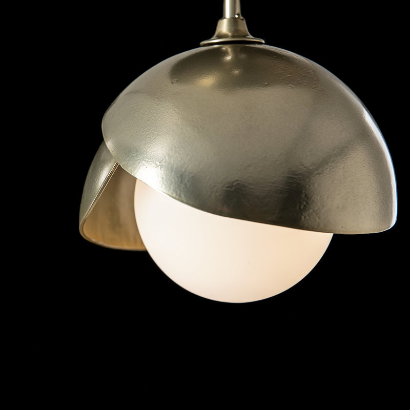 Hubbardton Forge 121377-SKT-86-86-GG0711 One Light Semi-Flush Mount, Modern Brass