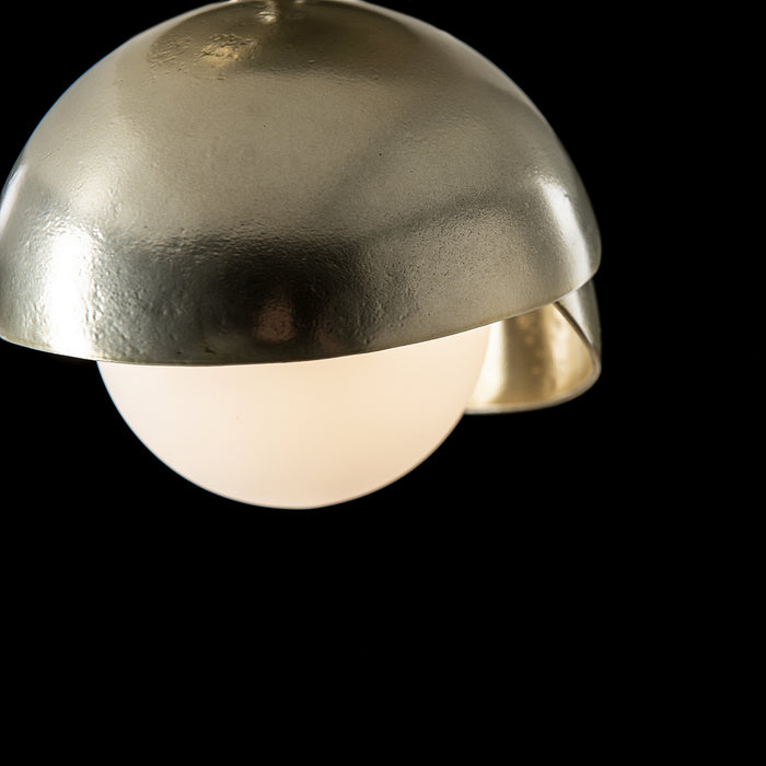 Hubbardton Forge 121377-SKT-86-86-GG0711 One Light Semi-Flush Mount, Modern Brass