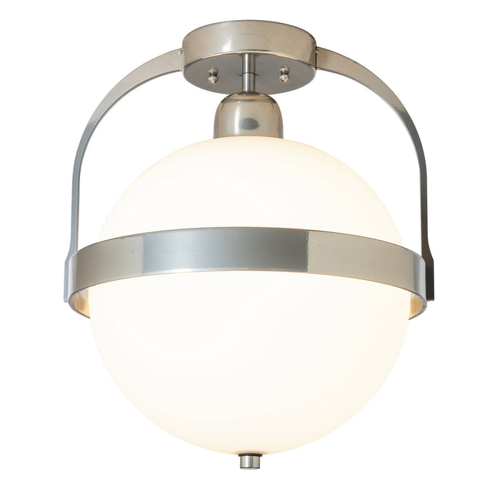 Hubbardton Forge 121380-SKT-85-GG0720 One Light Semi-Flush Mount, Sterling