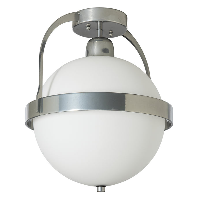 Hubbardton Forge 121380-SKT-85-GG0720 One Light Semi-Flush Mount, Sterling