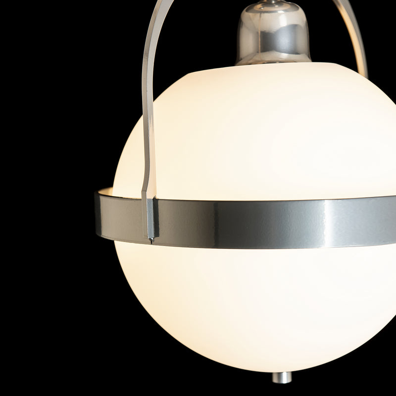Hubbardton Forge 121380-SKT-85-GG0720 One Light Semi-Flush Mount, Sterling