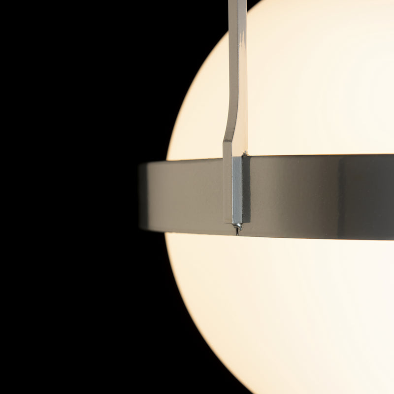Hubbardton Forge 121380-SKT-85-GG0720 One Light Semi-Flush Mount, Sterling