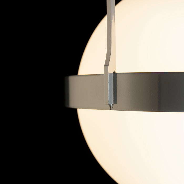 Hubbardton Forge 121380-SKT-85-GG0720 One Light Semi-Flush Mount, Sterling