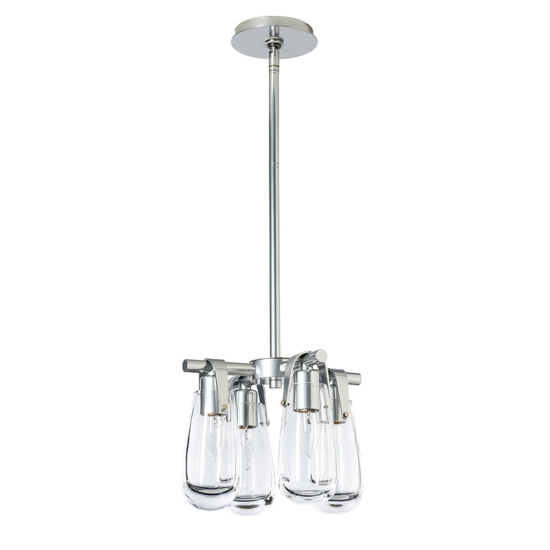 Hubbardton Forge 131062-SKT-MULT-85-ZM0718 Four Light Semi-Flush/Pendant, Sterling