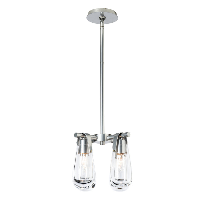 Hubbardton Forge 131062-SKT-MULT-85-ZM0718 Four Light Semi-Flush/Pendant, Sterling