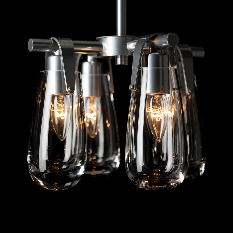 Hubbardton Forge 131062-SKT-MULT-85-ZM0718 Four Light Semi-Flush/Pendant, Sterling