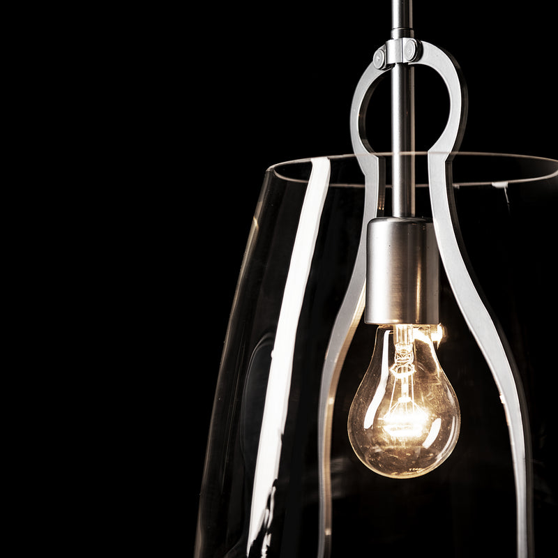 Hubbardton Forge 131065-SKT-MULT-85-ZM0721 One Light Pendant, Sterling