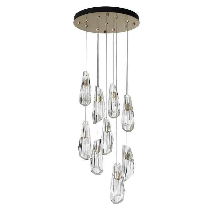 Hubbardton Forge 131101-SKT-LONG-10-CR LED Pendant, Black