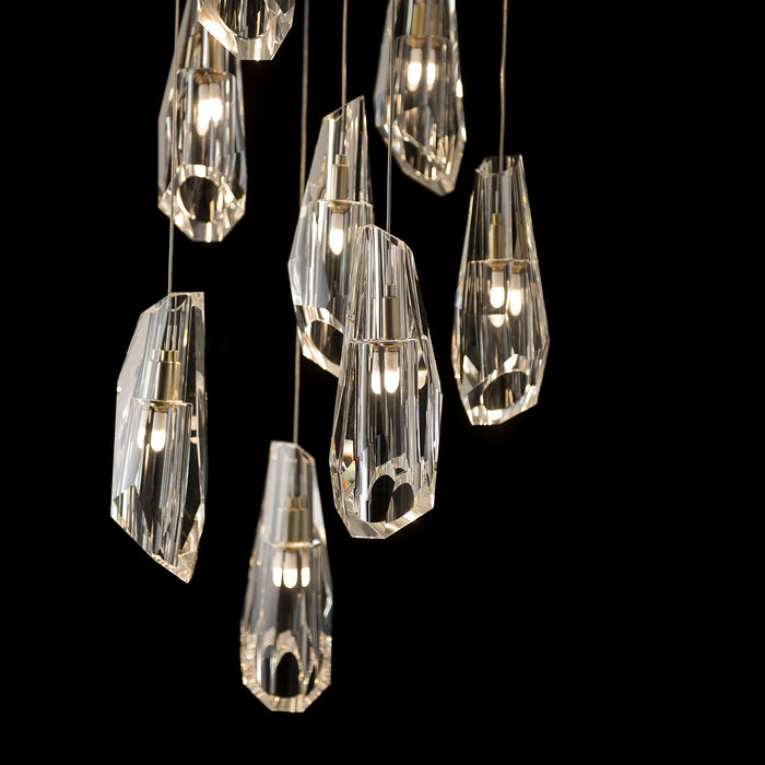 Hubbardton Forge 131101-SKT-LONG-10-CR LED Pendant, Black
