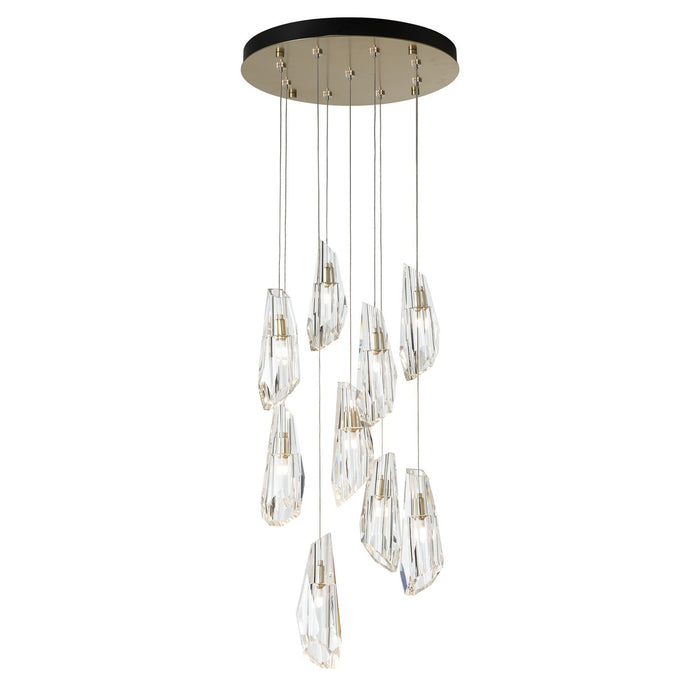 Hubbardton Forge 131101-SKT-LONG-86-CR LED Pendant, Modern Brass