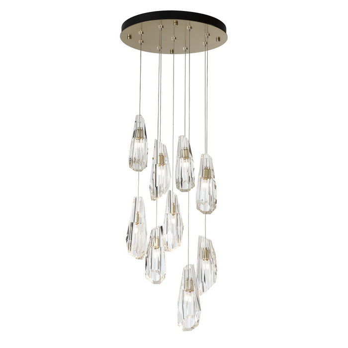 Hubbardton Forge 131101-SKT-LONG-86-CR LED Pendant, Modern Brass