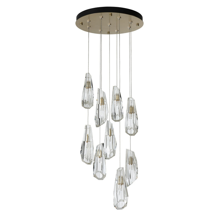 Hubbardton Forge 131101-SKT-LONG-86-CR LED Pendant, Modern Brass