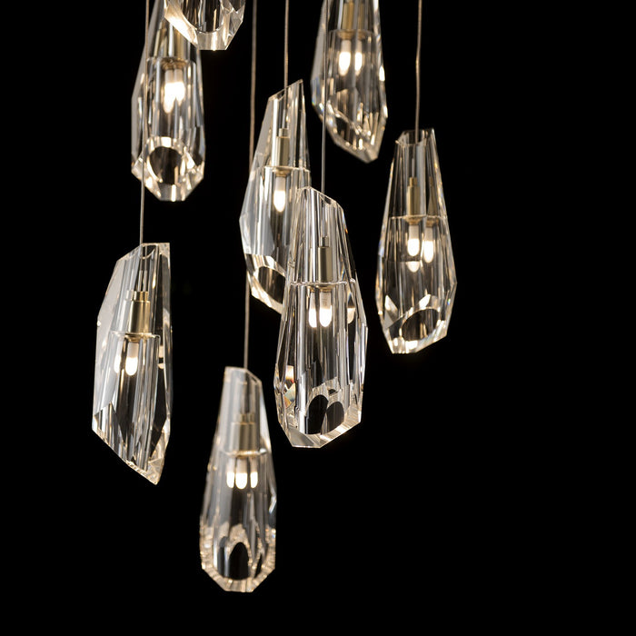Hubbardton Forge 131101-SKT-LONG-86-CR LED Pendant, Modern Brass
