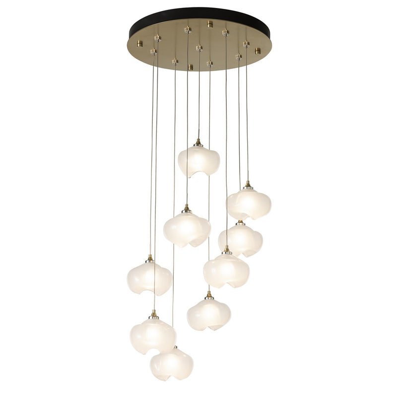 Hubbardton Forge 131103-SKT-STND-86-FD0710 LED Pendant, Modern Brass