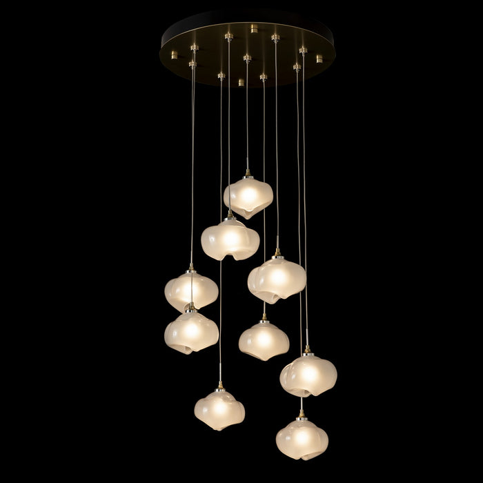 Hubbardton Forge 131103-SKT-STND-86-FD0710 LED Pendant, Modern Brass