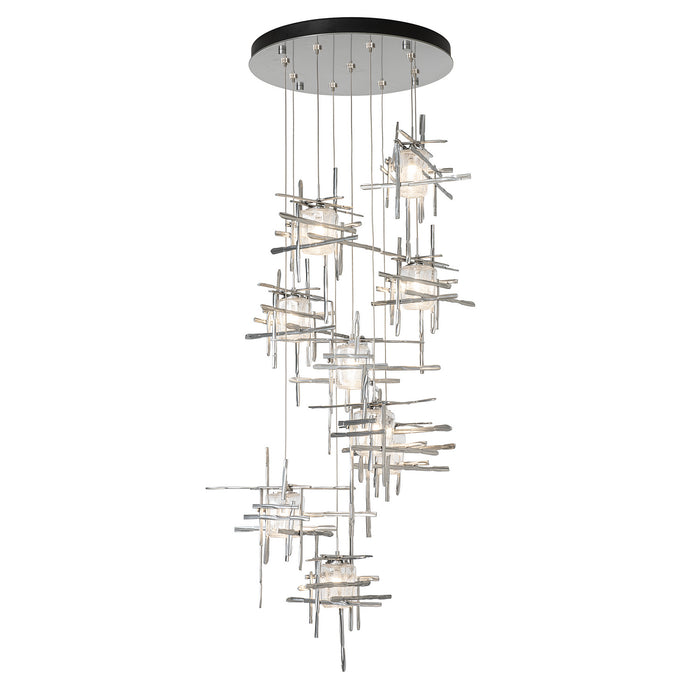 Hubbardton Forge 131107-SKT-STND-85-II0728 LED Pendant, Sterling