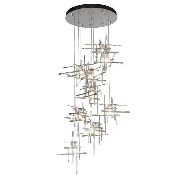 Hubbardton Forge 131109-SKT-STND-85-YC0305 LED Pendant, Sterling