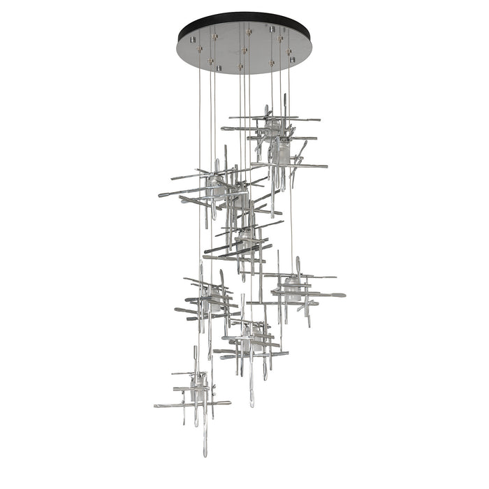 Hubbardton Forge 131109-SKT-STND-85-YC0305 LED Pendant, Sterling