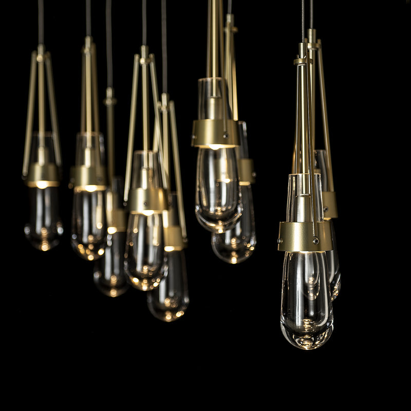 Hubbardton Forge 131207-SKT-STND-86-ZM0434 LED Pendant, Modern Brass