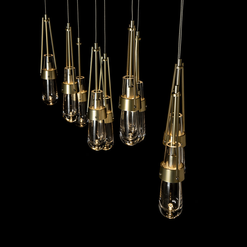 Hubbardton Forge 131207-SKT-STND-86-ZM0434 LED Pendant, Modern Brass