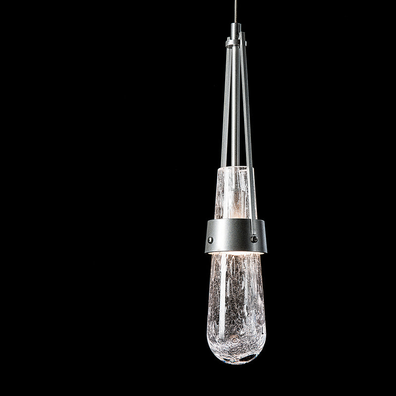 Hubbardton Forge 161042-SKT-STND-85-YG0434 One Light Mini Pendant, Sterling