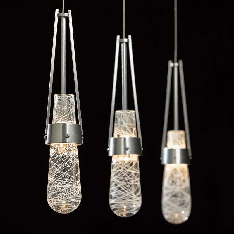 Hubbardton Forge 161042-SKT-STND-85-YJ0434 One Light Mini Pendant, Sterling