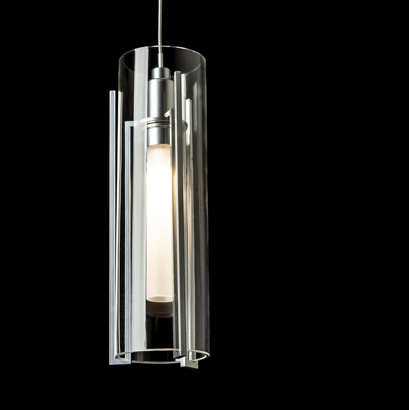 Hubbardton Forge 161180-SKT-STND-85-ZM0065 One Light Mini Pendant, Sterling