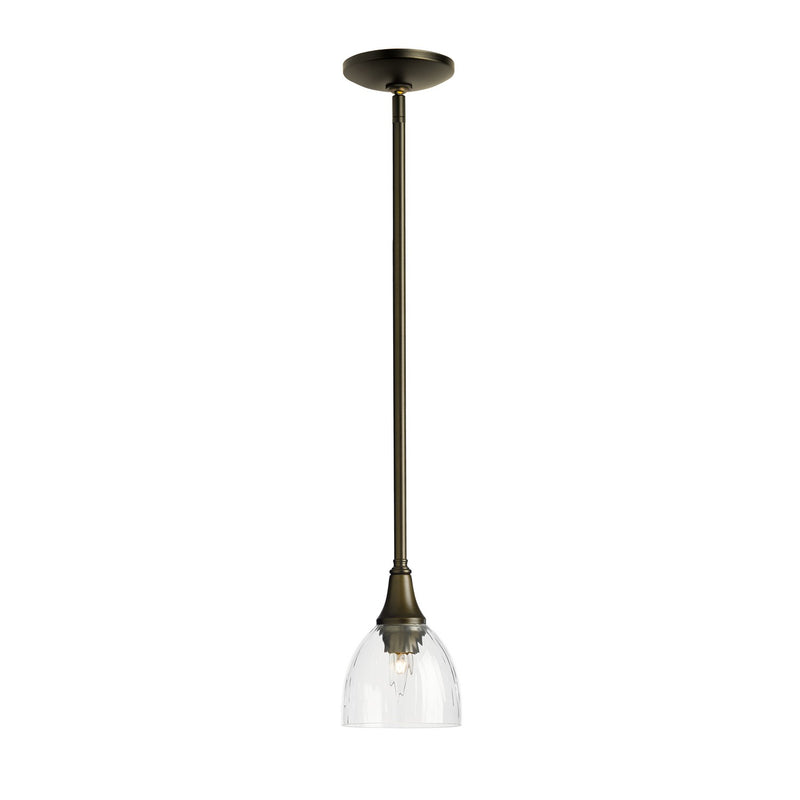 Hubbardton Forge 182640-SKT-MULT-05-LL0001 One Light Mini Pendant, Bronze