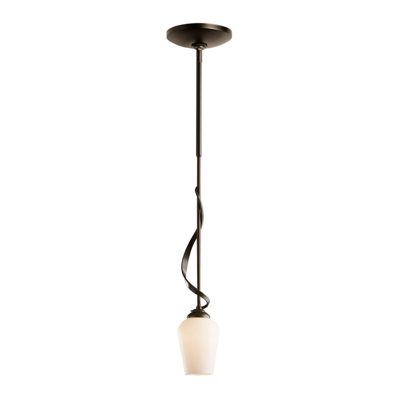 Hubbardton Forge 183030-SKT-MULT-05-GG0303 One Light Mini Pendant, Bronze