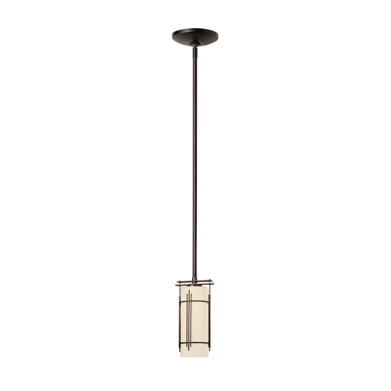Hubbardton Forge 183550-SKT-MULT-07-GG0118 One Light Mini Pendant, Dark Smoke