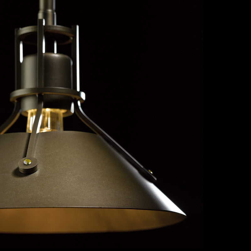 Hubbardton Forge 184250-SKT-MULT-10-07 One Light Mini Pendant, Black