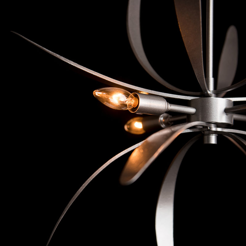 Hubbardton Forge 184350-SKT-MULT-82 Four Light Pendant, Vintage Platinum