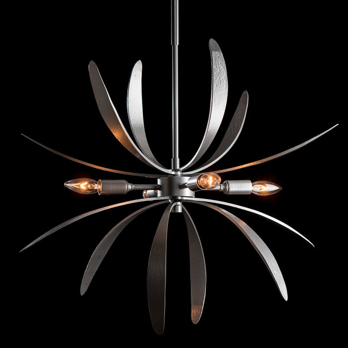 Hubbardton Forge 184350-SKT-MULT-82 Four Light Pendant, Vintage Platinum