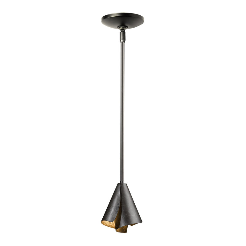 Hubbardton Forge 184500-SKT-MULT-07 One Light Mini Pendant, Dark Smoke