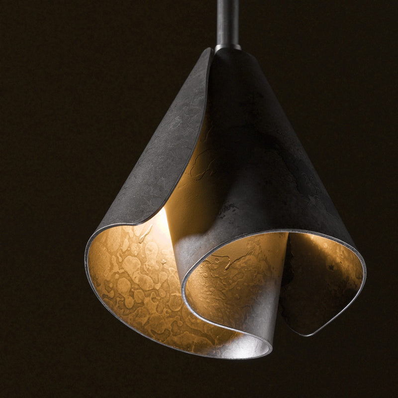 Hubbardton Forge 184500-SKT-MULT-07 One Light Mini Pendant, Dark Smoke