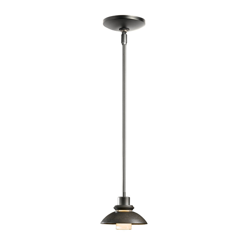 Hubbardton Forge 184930-SKT-MULT-07 One Light Mini Pendant, Dark Smoke